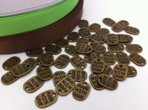 25 BRONCE HECHO CON DIJES DE AMOR (11mm x 8mm) - Imagen 1 de 1