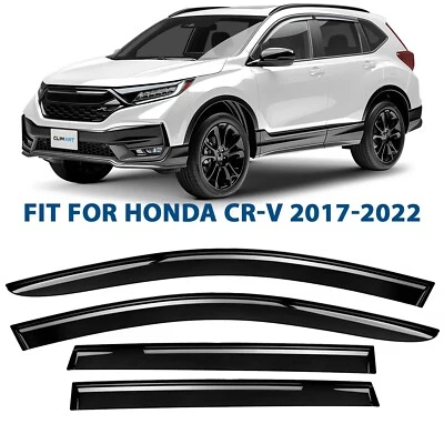 Protectores de lluvia viseras de ventilación pantalla para Honda CR-V (CRV) 2017-2022 IRROMPIBLE Foto 1 de 4