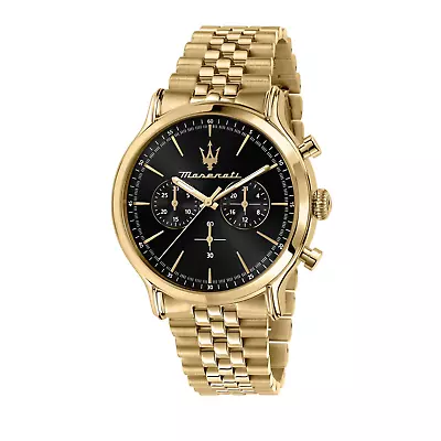 Maserati Epoca 42mm Gold-Tone Steel Chronograph Mens Watch R8873618023 - Image 1 of 4