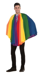 Arcoiris Capa Adulto Orgullo Poncho Accesorio para Disfraz Hombre Mujer - Bild 1 von 1