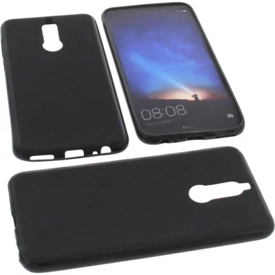 Funda Para Huawei Mate 10 Lite, Protección TPU Goma Case Negro - Imagen 1 de 4