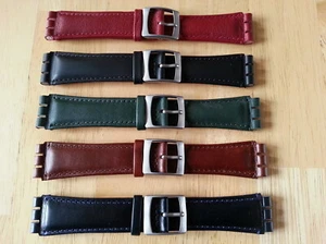 Echt Lederarmband für Swatch, 19mm, wahlweise 5 Farben - Bild 1 von 1