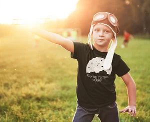 Fly Me To The Moon Youth Short Sleeve Tee - Picture 1 of 4