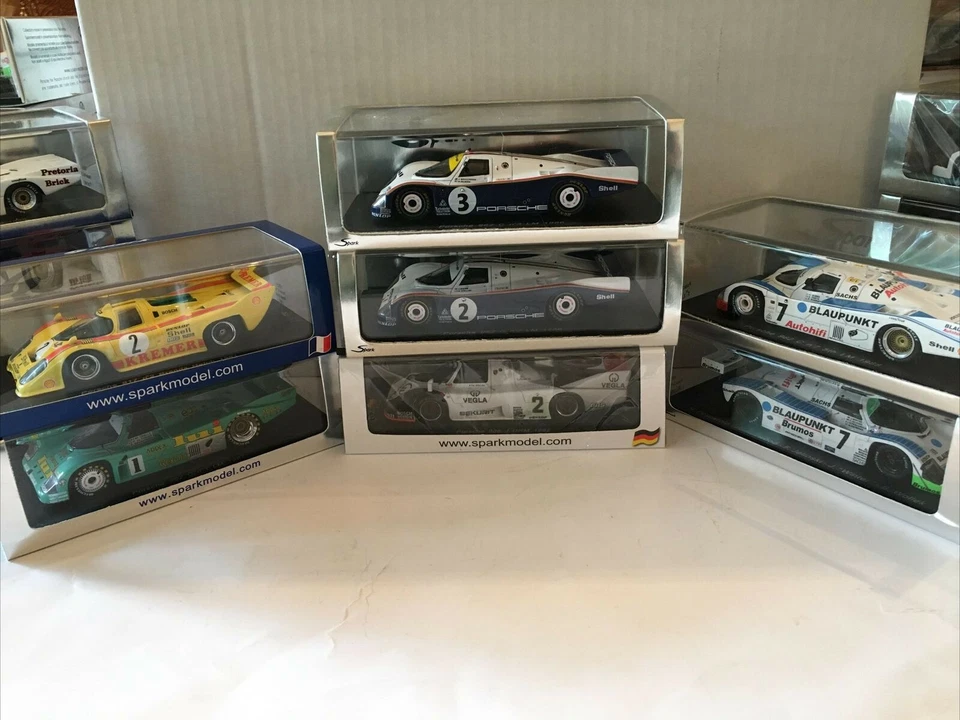 1:43 Spark Porsche 956 962  Race Car & Display Case NEW, U PICK, different teams - Image 1 of 1
