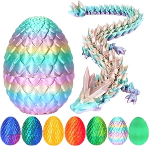 3D Printed Dragon Egg, Easter Mystery Crystal Dragon Egg Fidget Toys Surprise, M - Picture 1 of 12