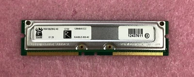 1 X VIKING 128MB PC800-40 RDRAM RIMM  ECC RAMBUS MEMORY - R64188Z8N2-40 - Image 1 of 2