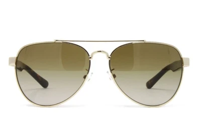 Gafas de sol de aviador para mujer Tory Burch TY6070 327213 oro claro brillante 55 mm Foto 1 de 4