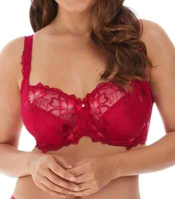 Fantasie Leona Balcony Bra UK 30F Red Underwired Balcony Embroidery 2682 - Image 1 of 3