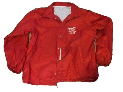 Vintage 90s Louisville Redbirds Jacket Large Red Minor League Baseball Foto 1 de 4