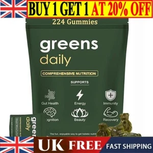 Chlorophyll Spirulina Gummies Detox & Energy Booster Green Bear 224 Gummies 1x - Picture 1 of 10