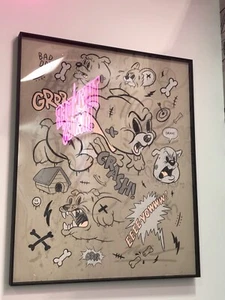 Cote Escriva Baby Creepy Dog Print Complexcon Exclusive 2019 Brown Thunder Mates - Picture 1 of 1