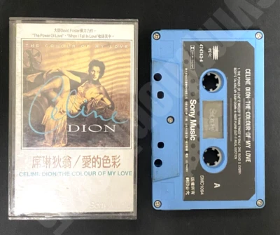 1993 Celine Dion The Colour Of My Love Taiwan Ltd White Ver Cover Cassette Tape - Image 1 of 4