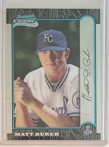 1999 Bowman Chrome #107 Matt Burch Kansas City Royals Baseball Card 