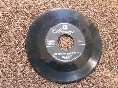 Jerry Wallace -Mercury 45 VG+ The Greatest Magic of All/Walkin' in the Rain - Image 1 of 2