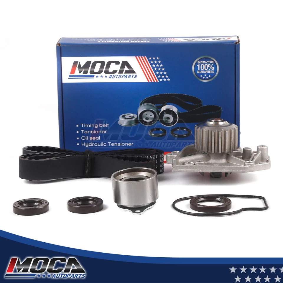 Kit de correa de distribución con bomba de agua compatible con 96-01 Honda CR-V Acura Integra 1.8 2.0L MOCA Foto 1 de 4