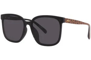 MCM MCM718SLB 005 Sunglasses Women's Black/Cognac Visetos/Grey Square Shape 65mm - Picture 1 of 5