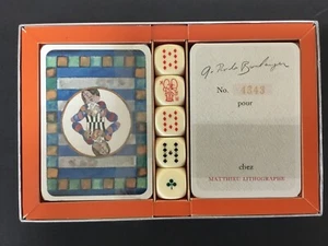 Graciela Rodo Boulanger 1970 Playing Card Dice Set LIMITED Edition - No. 4343 - Picture 1 of 2