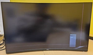 Dell - S3222DGM 32" LED Curved QHD FreeSync Gaming Monitor - NO STAND - Damaged - Picture 1 of 4