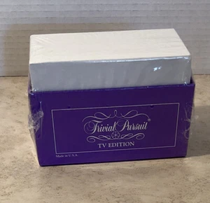 Trivial Pursuit TV Edition Cards 1991 New/Sealed/Vintage - Picture 1 of 2