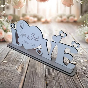 Hochzeit Home Deko Tischdekoration, Hochzeitsdeko,Party personalisiert Geschenk - Bild 1 von 5