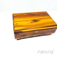 Vintage Silver Wooden Trinket Jewelry Ring Box by Marcello Giorgio 
