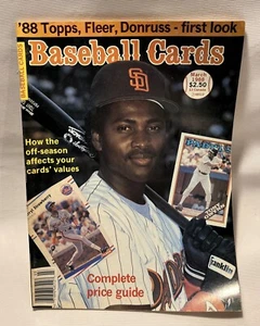 Mar. 1988 * Baseball Cards Magazine * Tony Gwynn San Diego Padres . EX-MT Cond - Picture 1 of 5