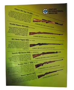 Century Int  Arms  SKS Mausers Mosin Nagant & Leight Print Ad Advertisement 1994 - Picture 1 of 2