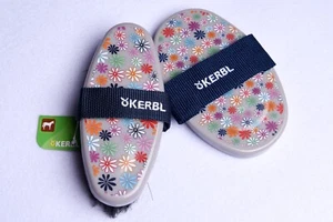 Kerbl Pferdekardätsche und Striegel mit Blumen / Bürste für Pferde - Bild 1 von 6