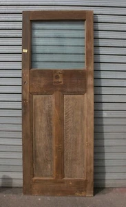 Door Oak Doors 1930s Glazed  Wooden 30" x 78 1/2" Ref 32D (FREE UK POSTAGE) - Photo 1 sur 10
