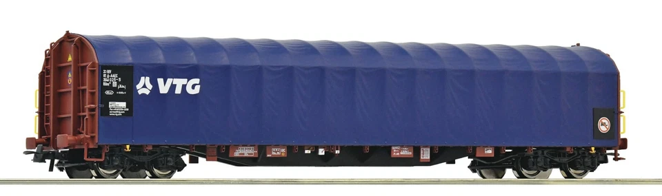 ROCO 6600089 Wagon à bâche coulissante, Rilns, à bogies, VTG, Ep VI - HO 1/87 - Photo 1/1