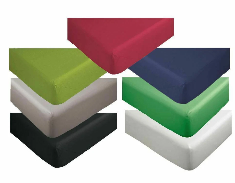 600TC Egyptian Pure Cotton Extra Deep Wall Fitted Sheet S/KS/D/Q/K Size 13Colors - image 1 of 4