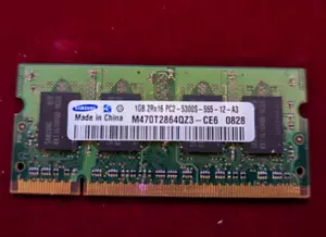 SAMSUNG LAPTOP DDR2 1 GB 2Rx16 PC2-5300S (M470T2864QZ3-CE6) 555-12-A3 200 PIN - Picture 1 of 6
