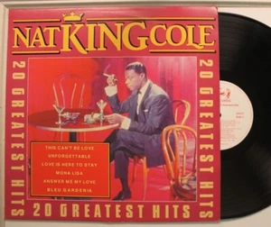 Nat King Cole German Import Lp 20 Greatest Hits On Mp - Vg++ To Nm / Vg++ - Picture 1 of 1