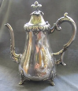 Antique Aesthetic Movement 800 German Silver Teapot Wilkens 1890 21 Oz. - Picture 1 of 11