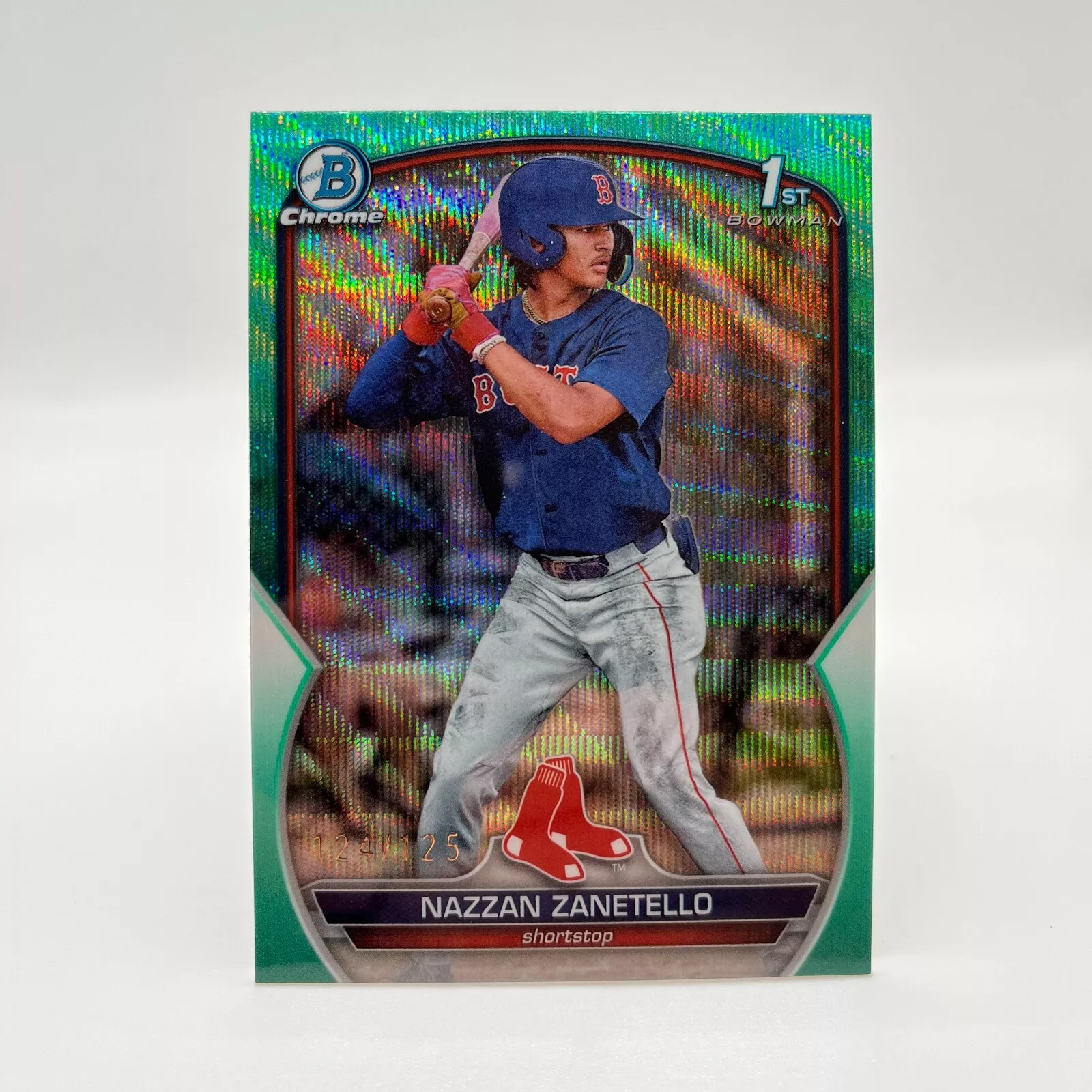 2023 Bowman Draft Chrome Aqua Wave Refractor /125 Nazzan Zanetello #BDC-3 *SEE