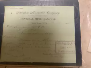 1902 Billhead Palestine Mercantile Company Reedy Ripple West Virginia - Picture 1 of 1