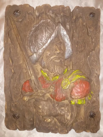 VINTAGE 1968 UNIVERSAL STATUARY SPANISH CONQUISTADOR  14.5"x 11" WALL PLAQUE Cover