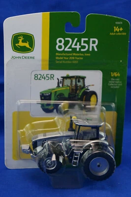 John Deere Tractor 8245R ERTL 1/64 Silver 100 Year Commemorative BNIP - Image 1 of 4