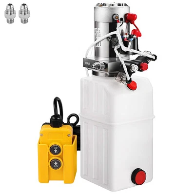 Hydraulic Pump 6 Quart Double Acting Plastic Reservoir for Dump Trailer - Image 1 of 4