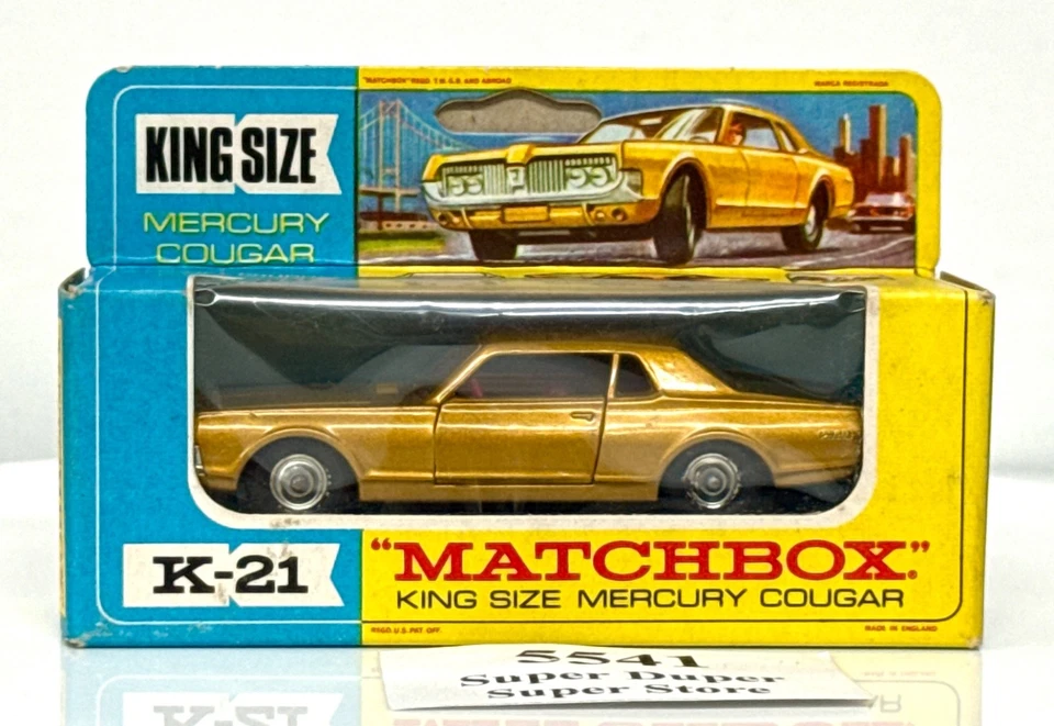 Matchbox - K-21 - King Size - Mercury Cougar - New in Original Box - Image 1 of 4