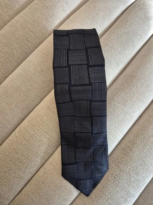 Corbata de cuello BOGGI Milano 7 cm para hombre hecha en Italia diseño tejido gris plata azul marino Foto 1 de 4