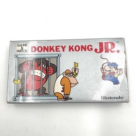 Game & Watch Donkey Kong Jr. with many accessories