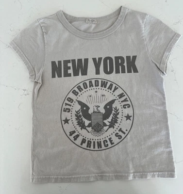 Top corto Brandy Melville John Galt logotipo de Nueva York para mujer talla única 44 PrinceSt Foto 1 de 4