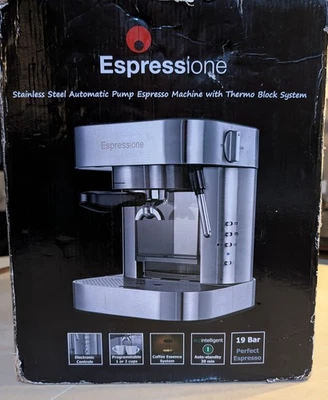 Máquina/cafetera de café espresso con bomba automática de acero inoxidable Espressione - NUEVA Foto 1 de 3