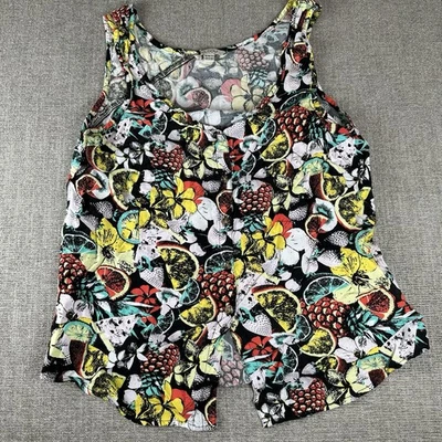 Volcom Top Womens Top Medium Weirdette Fruit Sleeveless Skater Beach Summer Boho - Image 1 of 4