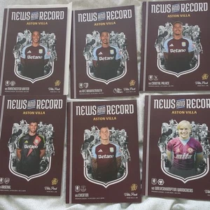 Aston Villa 2024-25 All home games. champ league and domestic games +stickers - Picture 1 of 7