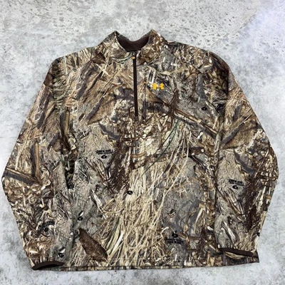Chaqueta Pullover Under Armour Para Hombres 3XL Camuflada Roble Mossy Realtree Caza Al Aire Libre Foto 1 de 4