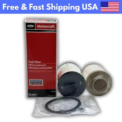 Fuel Filter FD4617 Motorcraft Ford F350 F450 Super Duty 6.4 8C3Z-9N184-C OEM US Foto 1 de 4