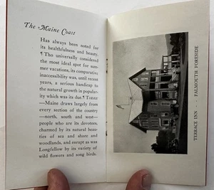 Portland Falmouth Foreside Maine 1930-40’s Terrace Inn Hotel tourist brochure - Picture 1 of 5