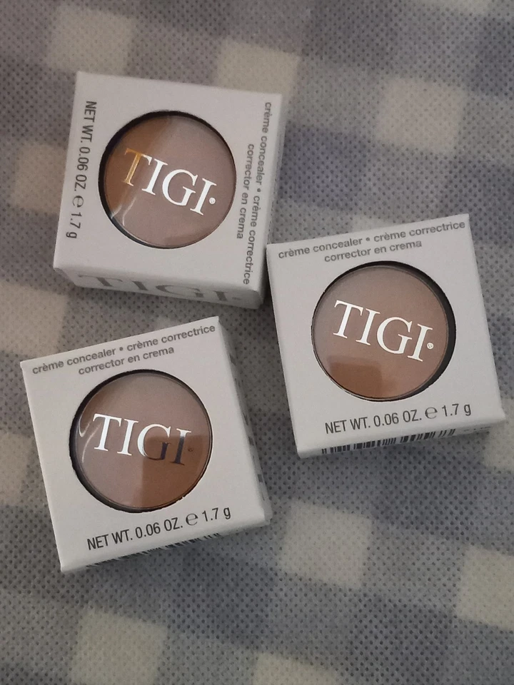 qty 3  TIGI Cosmetics Creme Concealer Medium Creme to Powder Finish .06 oz READ - Image 1 of 4